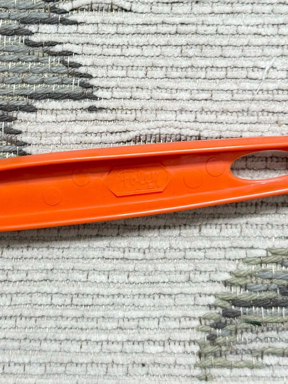 3 Vintage Cooking Utensils Plastic Orange Serving Kitchen Foley
